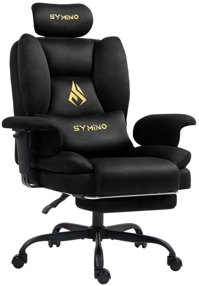 symino Stuhl Ergonomischer Sofa-Gaming-Stuhl, Verstellbarer Gamer-Stuhl, mit Hochwertigem Kunstpelzbezug für Ultimativen Komfort Bild 1