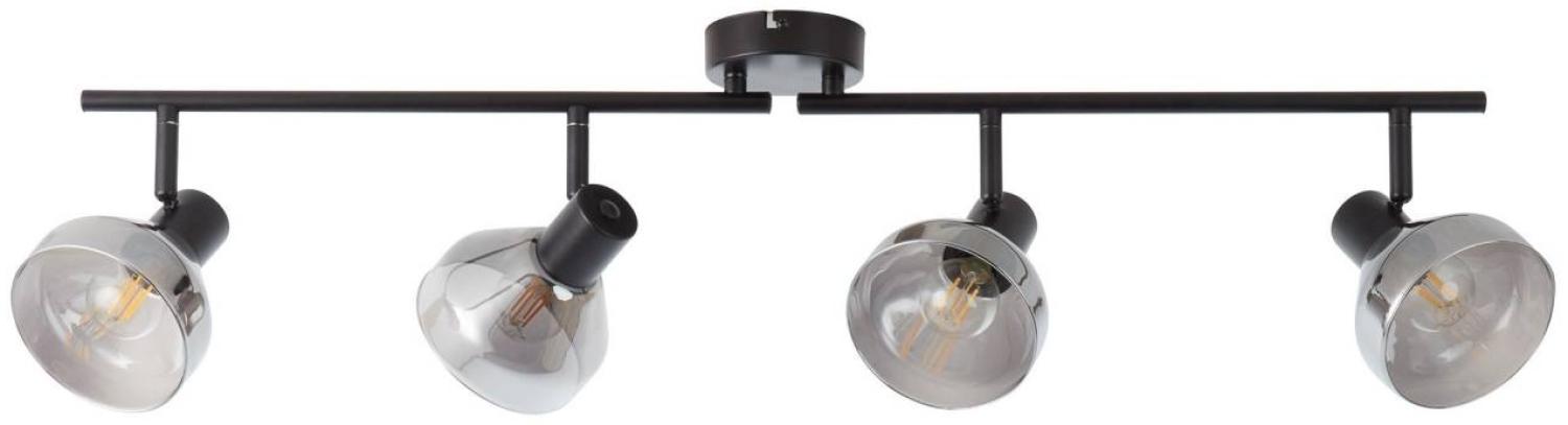 Brilliant Leuchten No. 82732-06 LED Wandspot Reflekt 4-flg schwarz matt rauchglas Bild 1