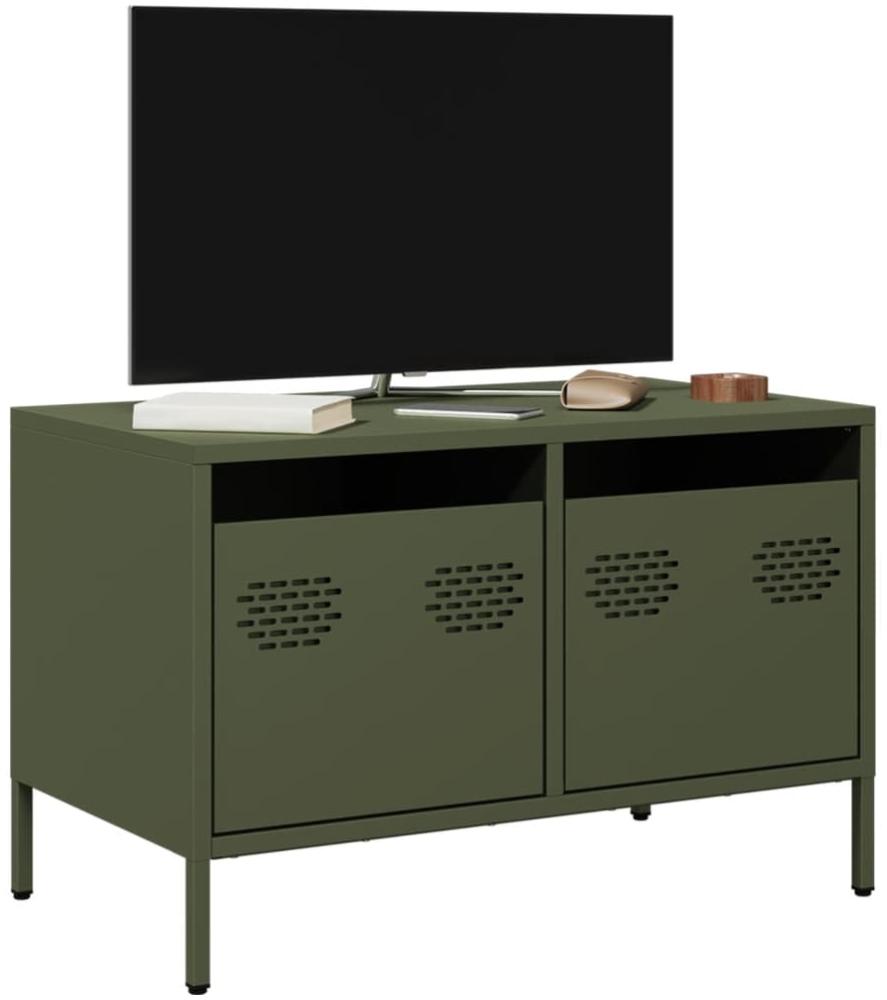 vidaXL TV-Schrank Olivgrün 68x39x43,5 cm Kaltgewalzter Stahl 851236 Bild 1