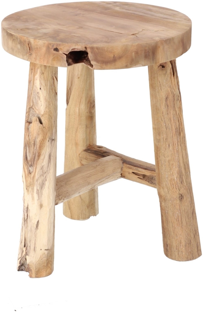 Hocker Dingklik aus Teakholz, 35x35x45 cm Bild 1