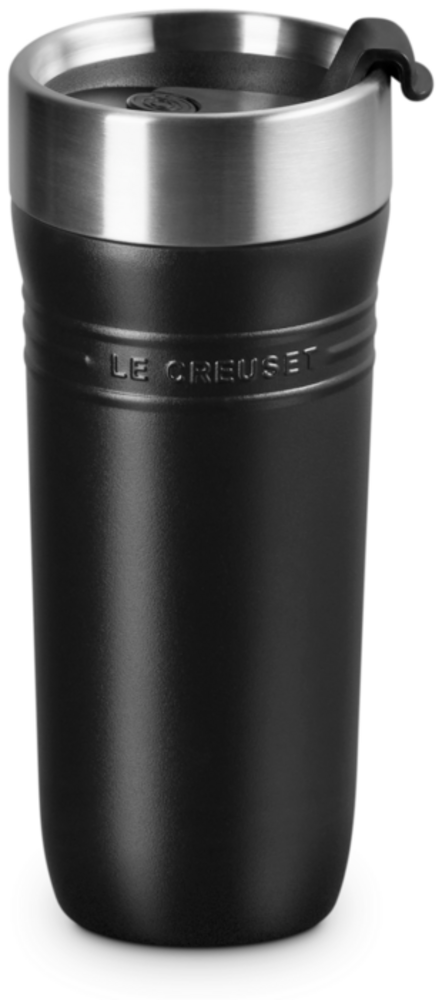 Le Creuset Thermobecher 350ml Schwarz Matt Edelstahl Bild 1