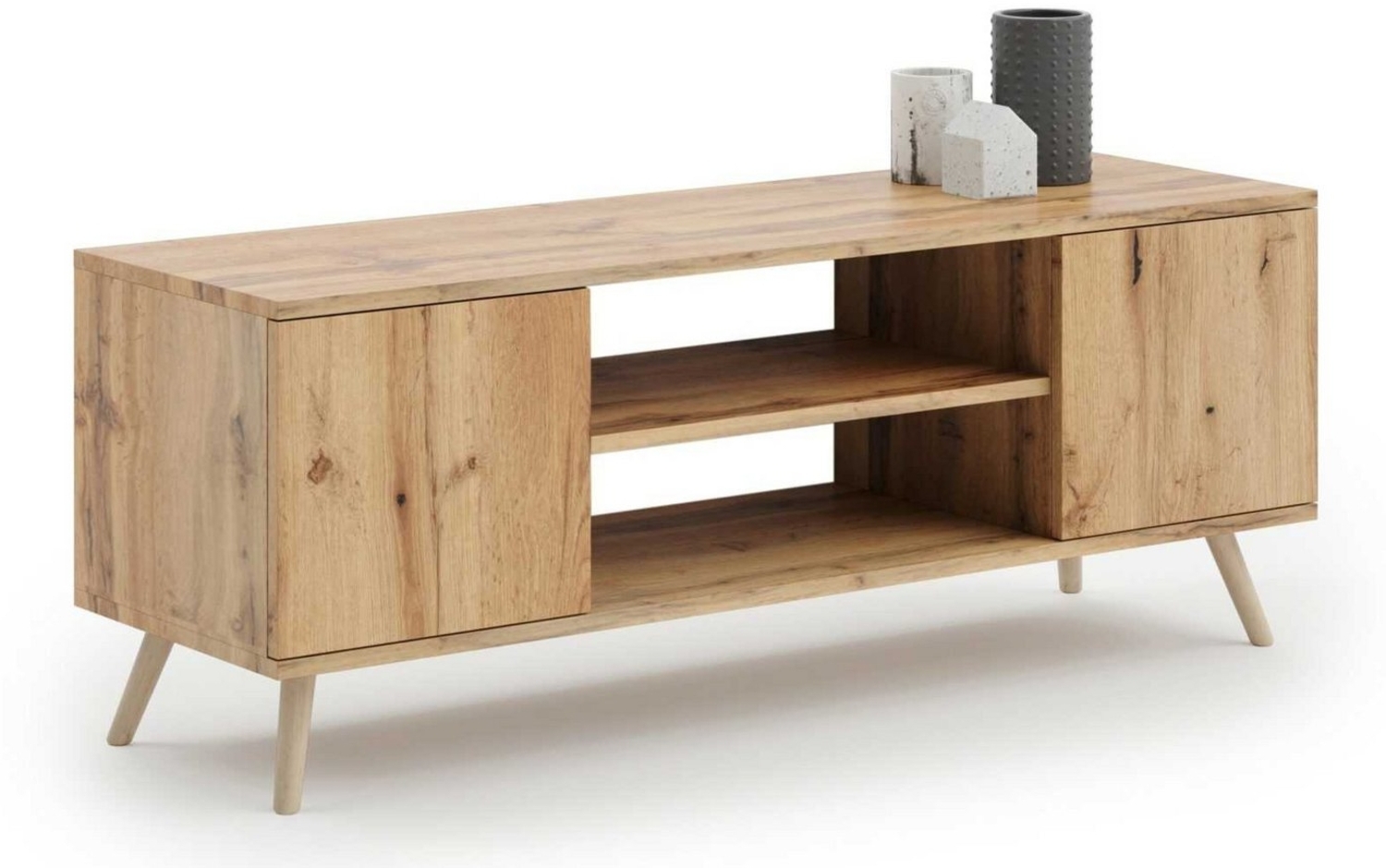 Raumhirsch Furniture Lowboard Focus, Stehendes Fernsehregal für das Wohnzimmer (Fernsehkommode, TV Schrank, TV Board stehend), Elegant & Funktional Bild 1