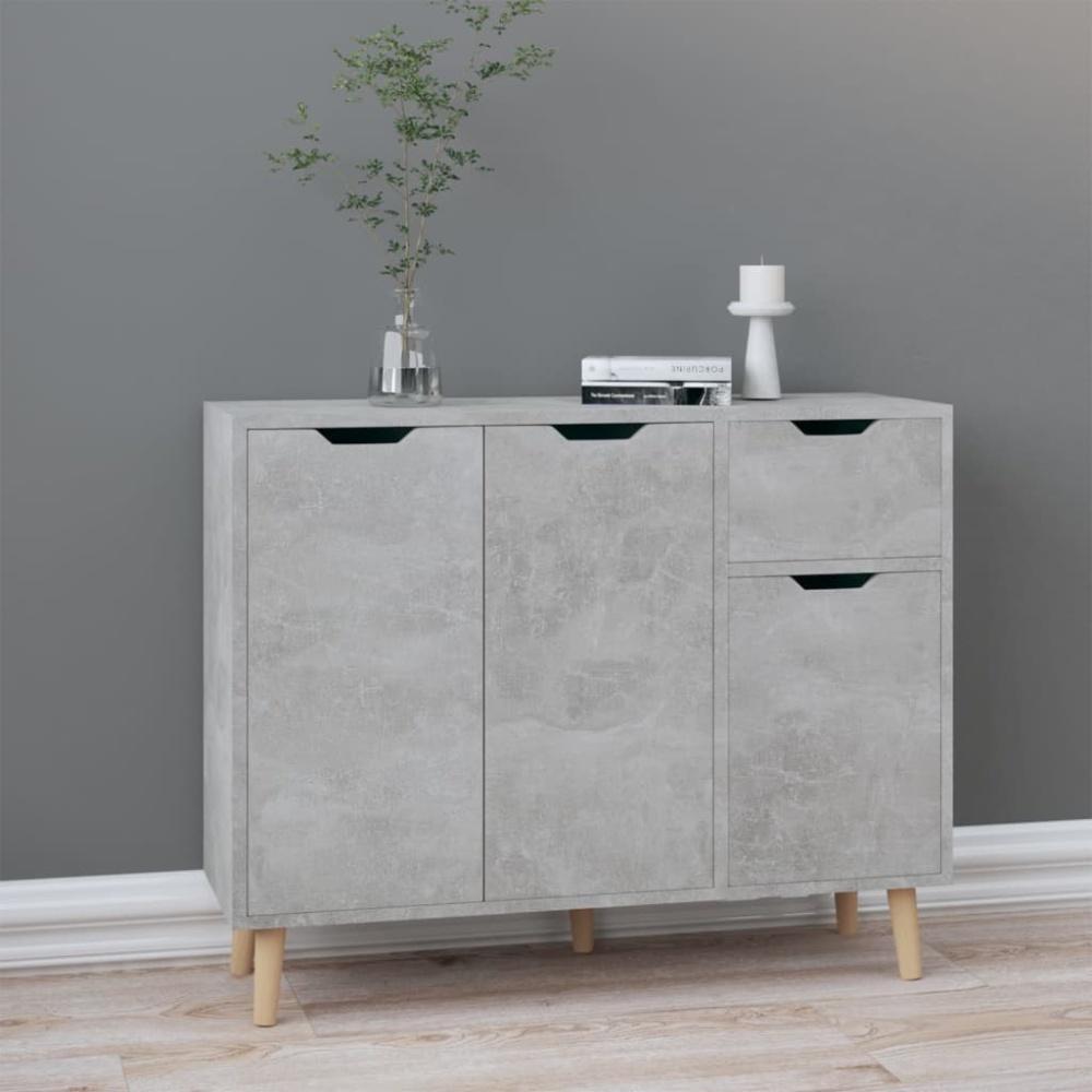 vidaXL Sideboard Betongrau 90x30x72 cm Holzwerkstoff 326817 Bild 1