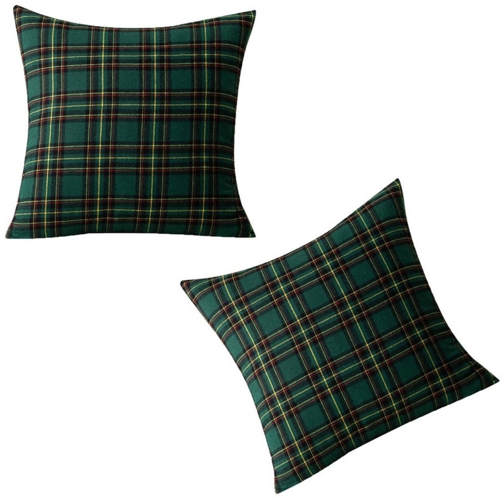 BTTO Kissenhüllen Weihnachten Kissenbezug 45X45cm, 1/2/4er Set Kissenhülle Schneeflocke, (02 Stück), Kunstfell Kuschelkissen, für Sofa Couch Wohnzimmer 30X50cm Bild 1