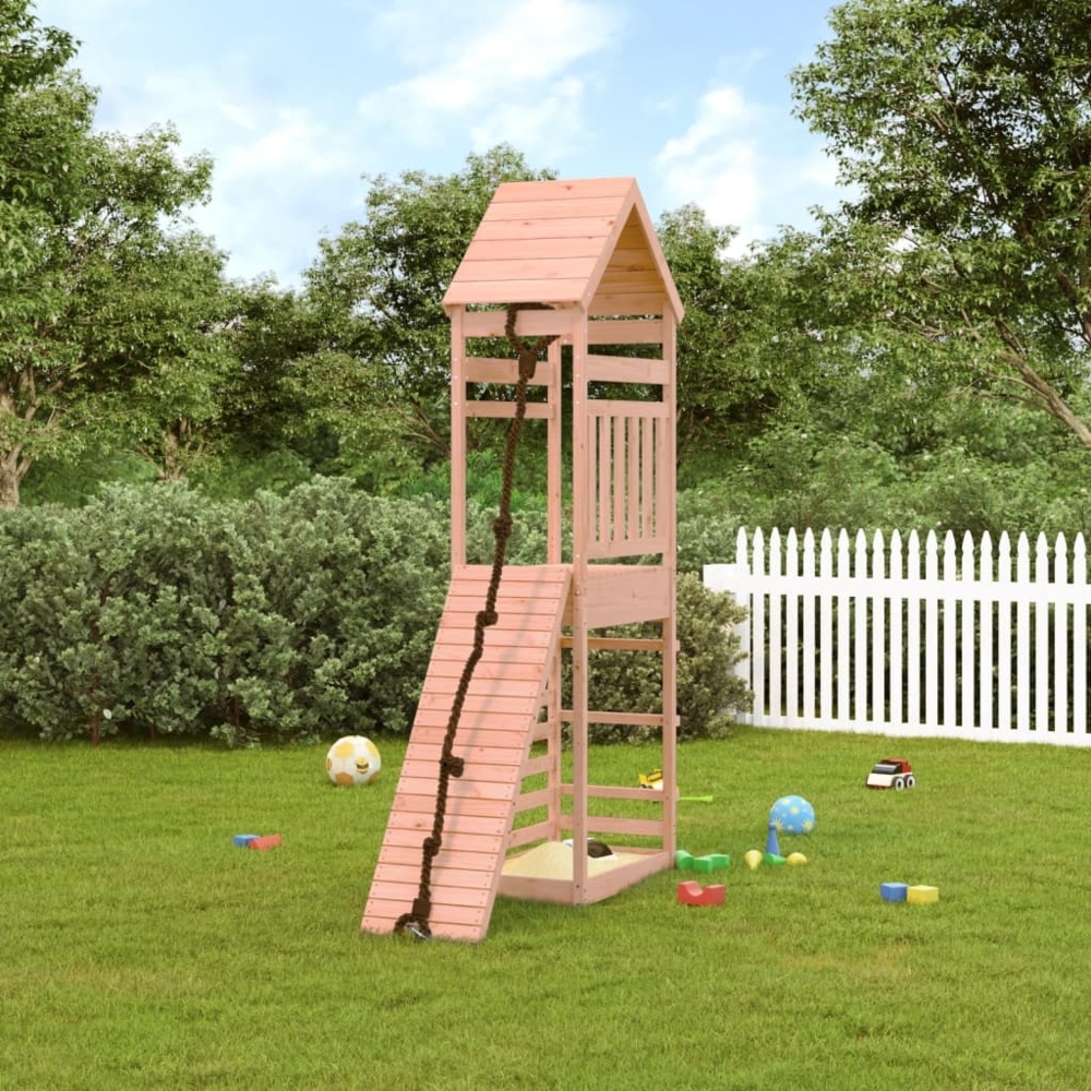 vidaXL Spielturm mit Kletterwand Massivholz Douglasie 3156920 Bild 1