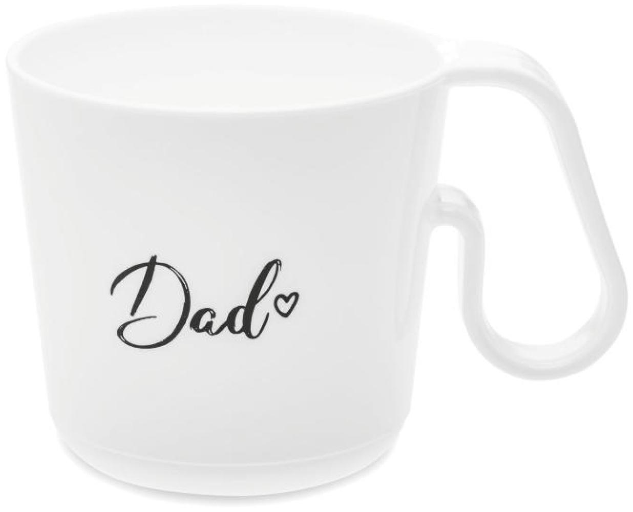 Koziol Henkeltasse Maxx Dad, Tasse, Becher, Henkelbecher, Thermoplastischer Kunststoff, Cotton White, 3475525 Bild 1