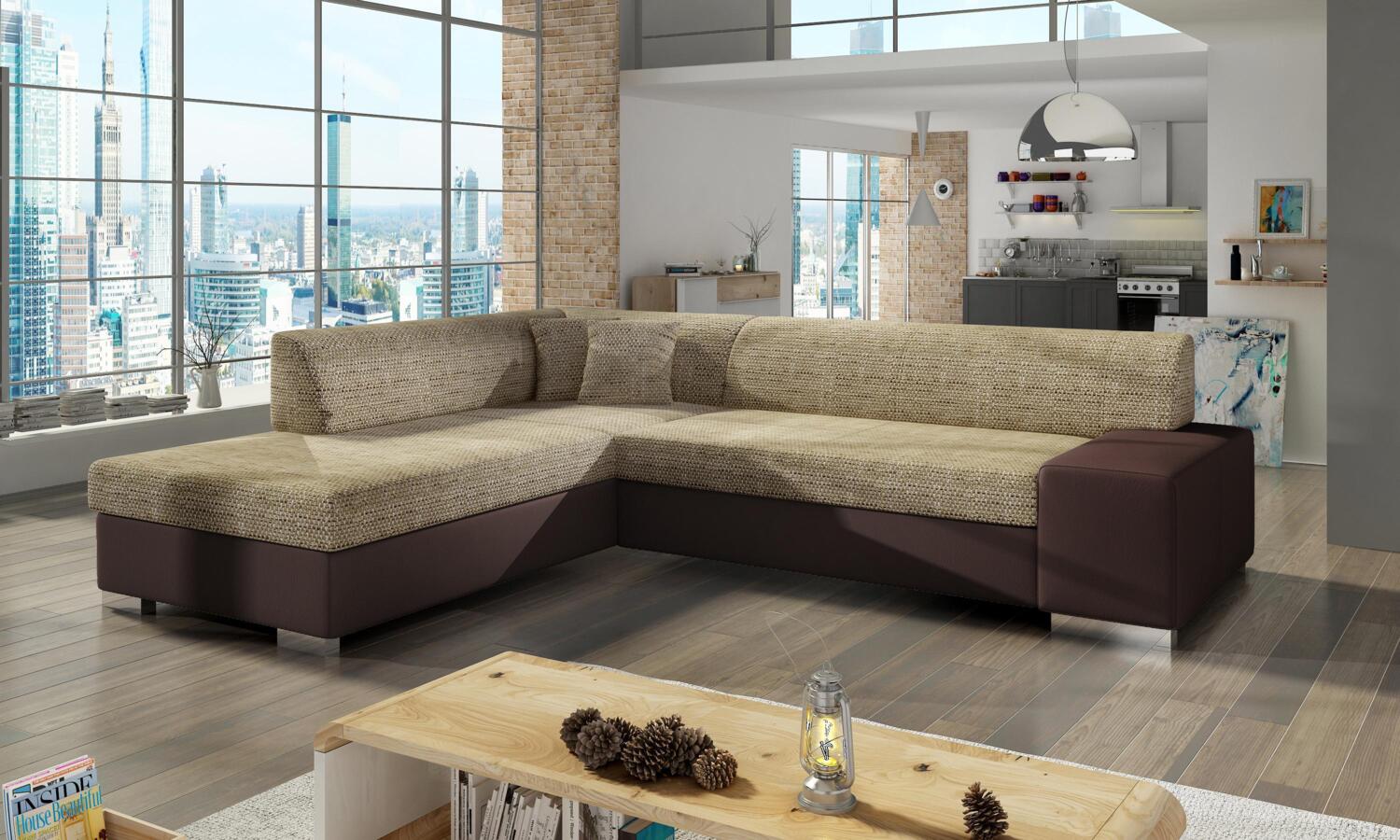 Wohnideebilder Porto Beige Ecksofas & Eckcouches P26 Bild 1