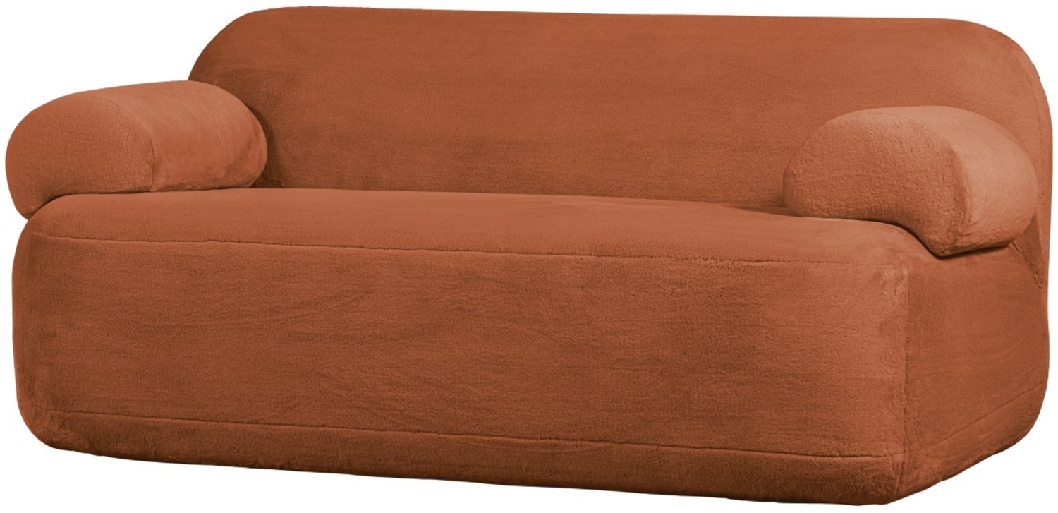 Sofa Jolie aus Pelz-Stoff, Rost Bild 1