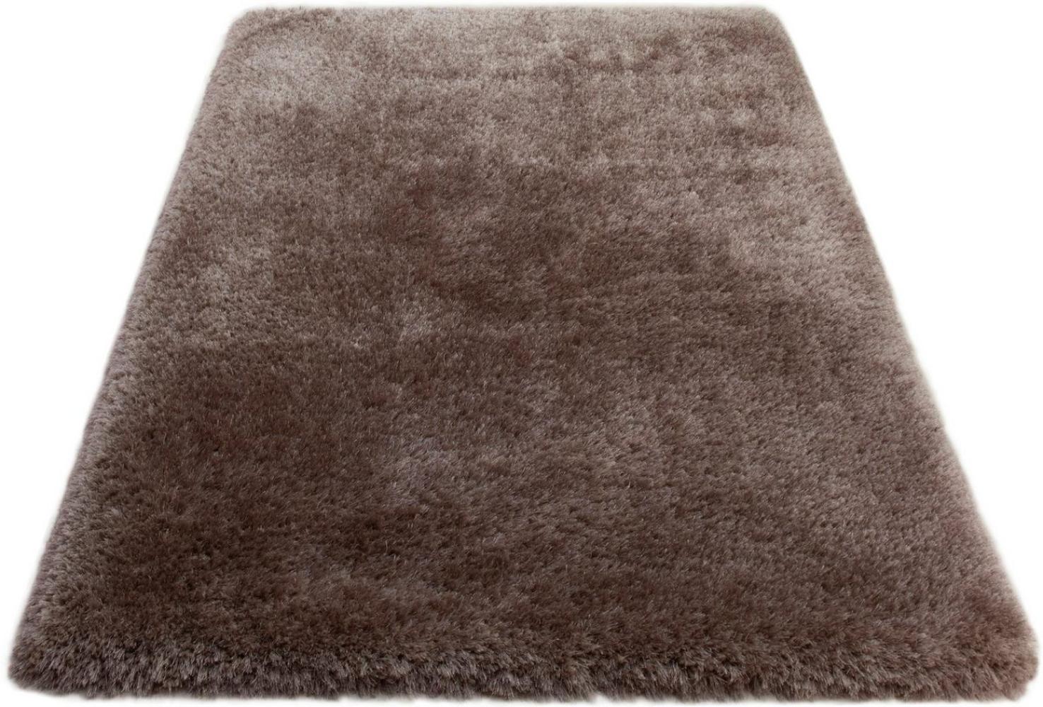 Leonique Hochflor-Teppich Lasse, hoher Flor, besonders weich durch Mikrofaser, rechteckig, Höhe: 76 mm, Shaggy-Look, meliertes Garn, Wohnzimmer, Schlafzimmer, Kinderzimmer Bild 1