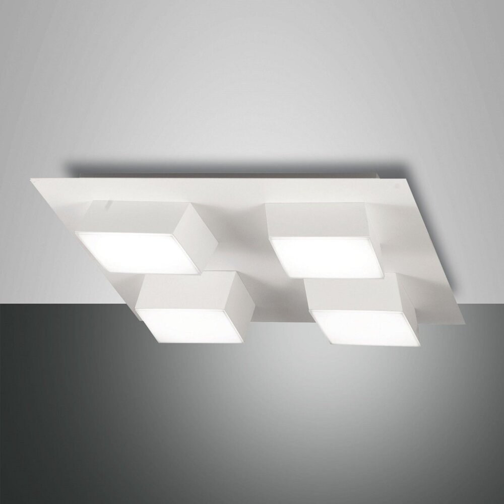 Fabas Luce 3601-84-102 LED Deckenleuchte Lucas weiß 35x35cm Bild 1