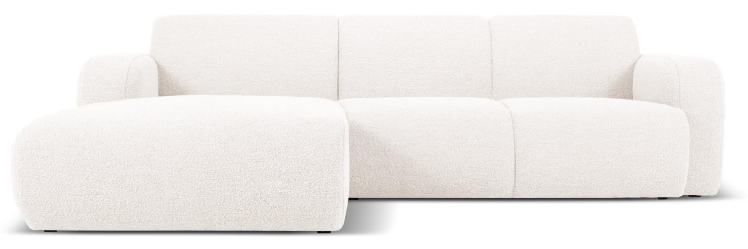 Micadoni Boucle Ecksofa Molino 4-Sitzer Links Boucle Weiß Bild 1