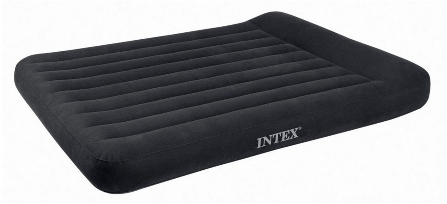 Intex Luftbett 66768 Luftbett "PillowRest Classic" blau 137x191x23cm, wasserfeste, beflockte Oberseite Bild 1