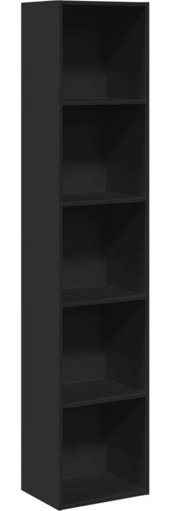 vidaXL Bücherregal Schwarz 40x30x189 cm Holzwerkstoff 857886 Bild 1