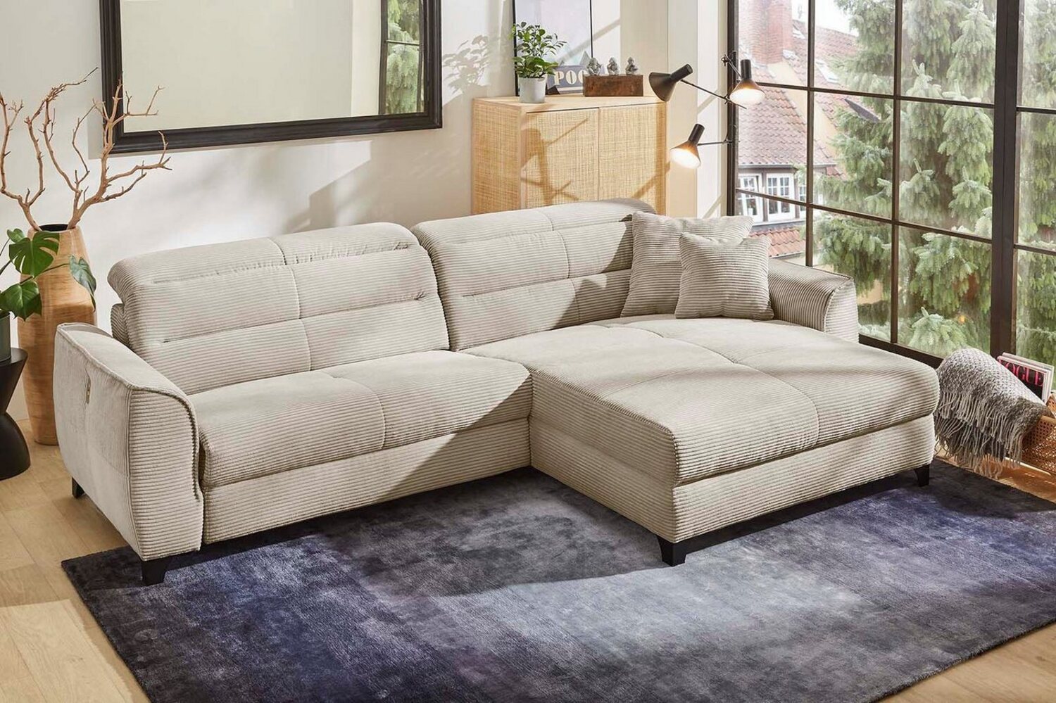 Jockenhöfer Gruppe Ecksofa Double One L-Form, mit 2x 120cm breiten, elektromotorischen Relaxfunktionen Bild 1