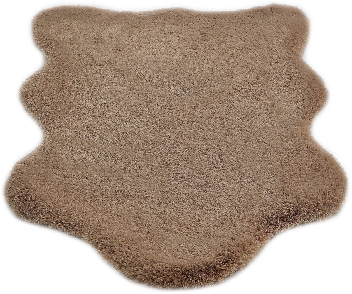 LUXOR living Fellteppich Novara, fellförmig, Höhe: 30 mm, Kunstfell, weiche Kaninchenfell-Haptik, waschbar, auch als 2er Set Bild 1