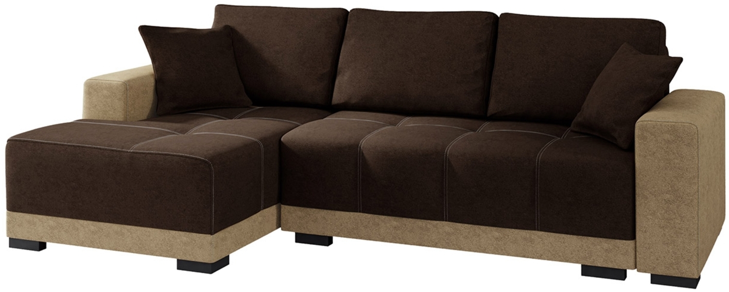 Ecksofa Dallas, Seite: Links, Farbe: Alova 07 + Alova 68 Bild 1