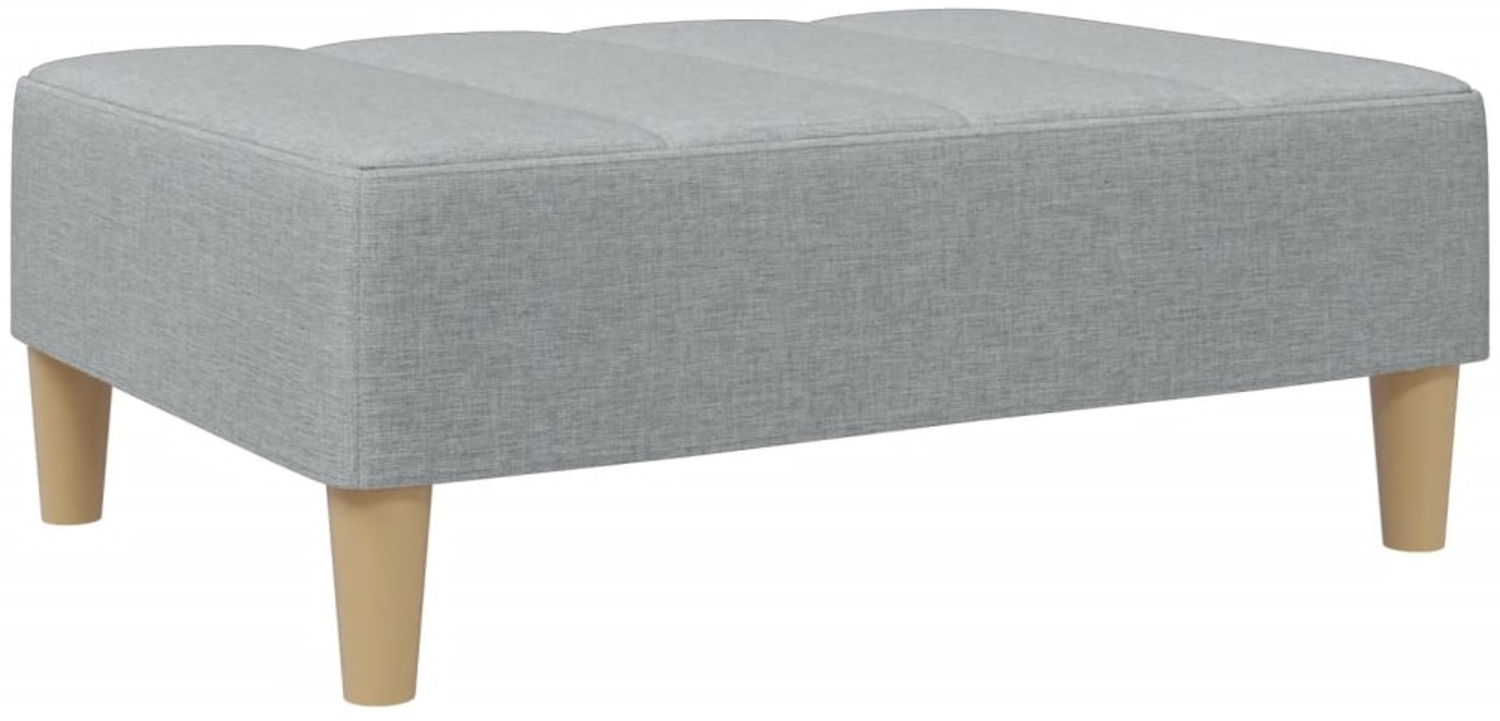 vidaXL Fußhocker Hellgrau 77x55x31 cm Stoff 4007389 Bild 1
