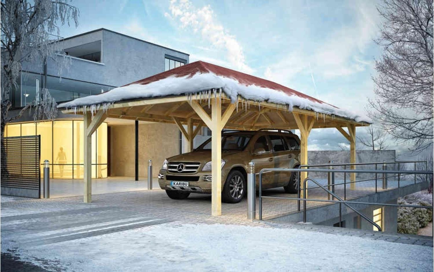 Karibu Pavillon Carport Classic Kirn 2 Bild 1