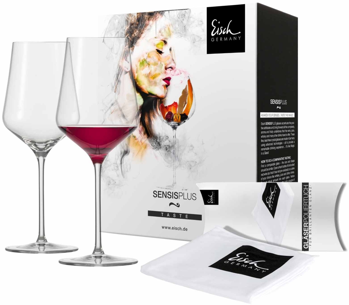 Eisch Sky SensisPlus Rotweinglas 2er Set inkl. Poliertuch Bild 1