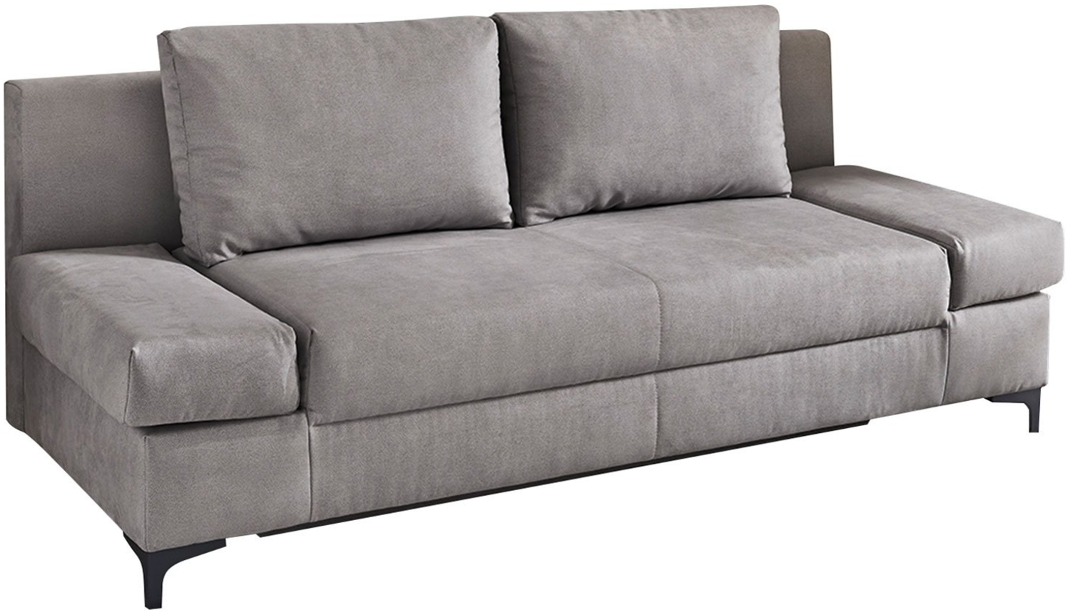 Schlafsofa Patty / Pit, Mikrofaser, Grau, 202 x 85 x 97 cm Bild 1