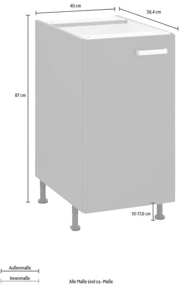 OPTIFIT Unterschrank Parma Breite 40 cm Bild 1