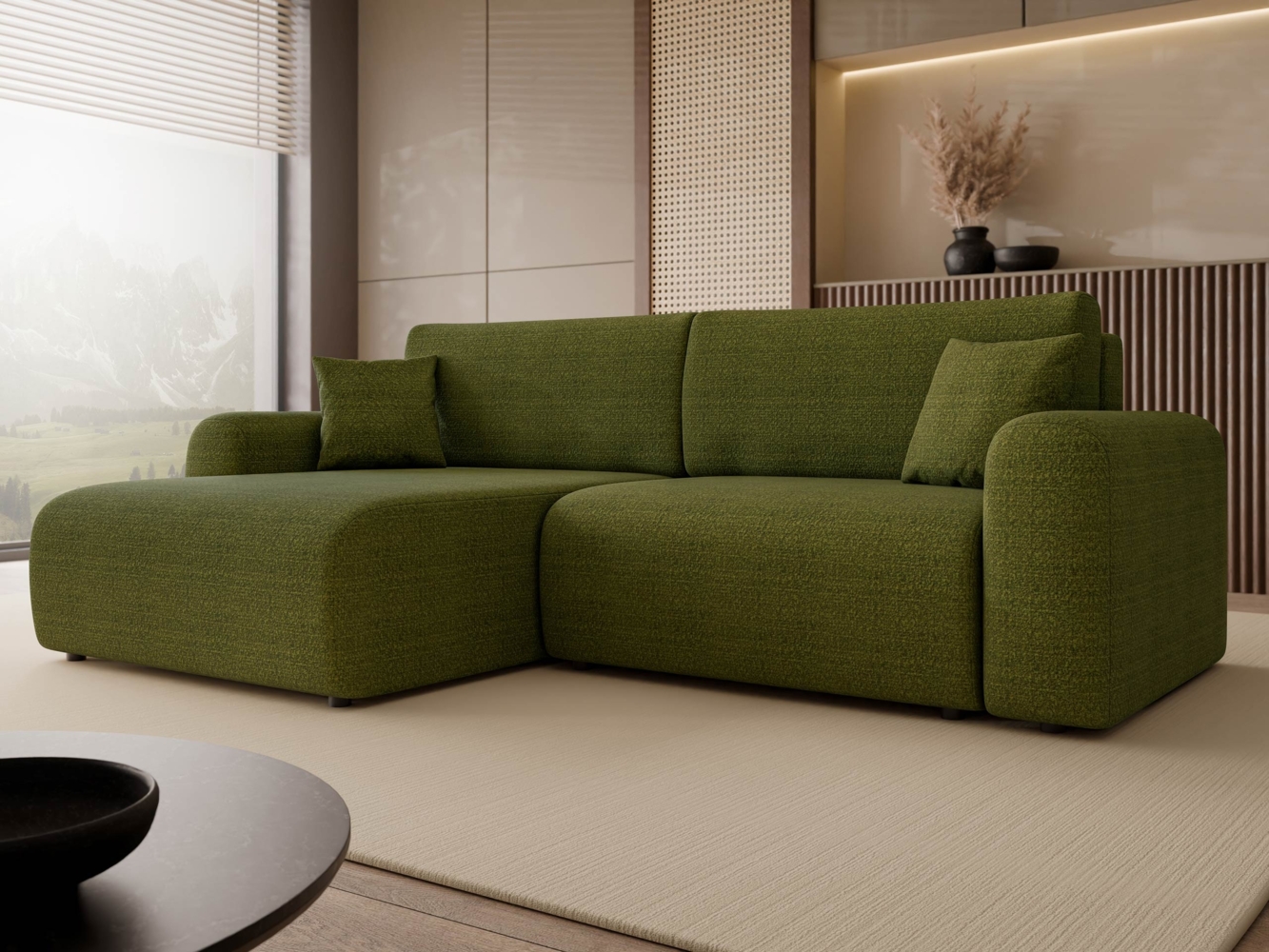 Ecksofa Floryn L (Farbe: Taro 33) Bild 1