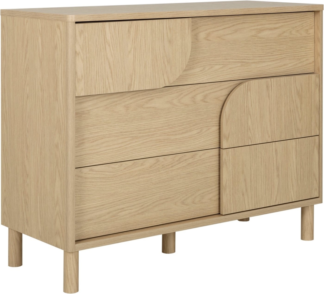 Gami Kommode GALYS Kommode 3 Schubladen, Einzigartiger grafischer Effekt auf der Front dieser Kommode Bild 1