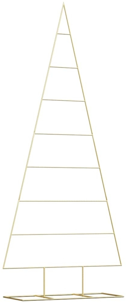 vidaXL Metall Weihnachtsbaum Gold 210 cm Pulverbeschichteter Stahl 42019168 Bild 1