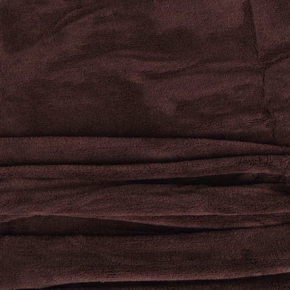 Kuscheldecke supersofte Tagesdecke vielseitig verwendbare Microfaser-Decke, flauschig und anschmiegsam in vielen verschiedenen modischen Farben erhältlich (braun - schokobraun / 90x140 cm) Bild 1