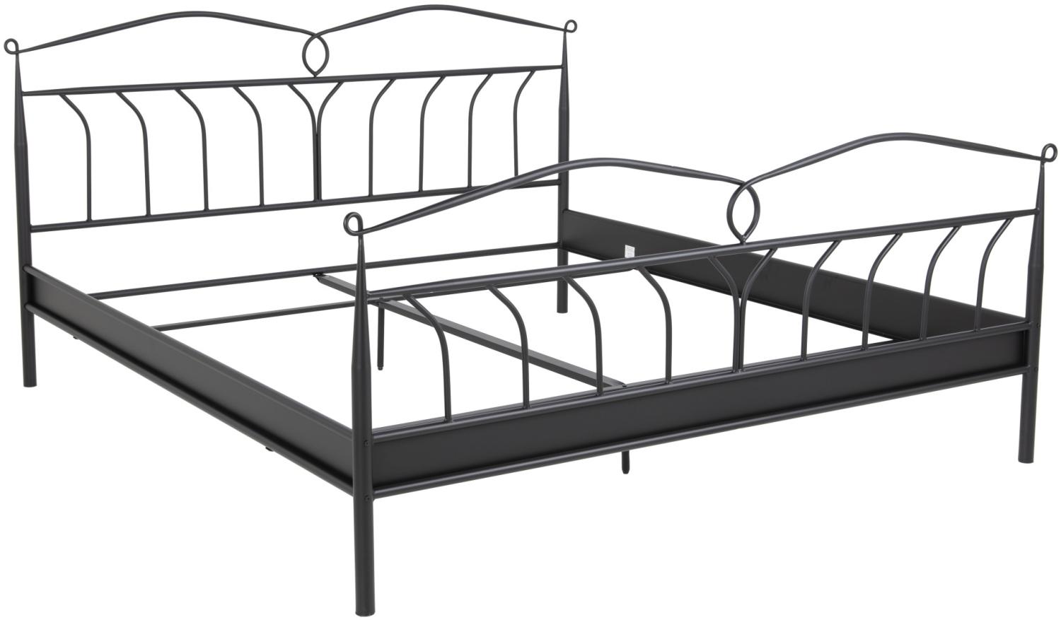 Metallbett 'Linax', schwarz, 180x200 Bild 1