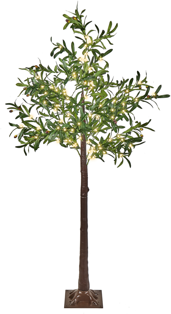 Outdoor Weihnachtsbeleuchtung LED Olivenbaum 180 cm grün CELIONI Bild 1