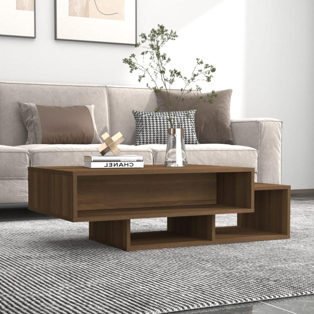 vidaXL Couchtisch Braun Eichen-Optik 105x55x32 cm Holzwerkstoff 815983 Bild 1