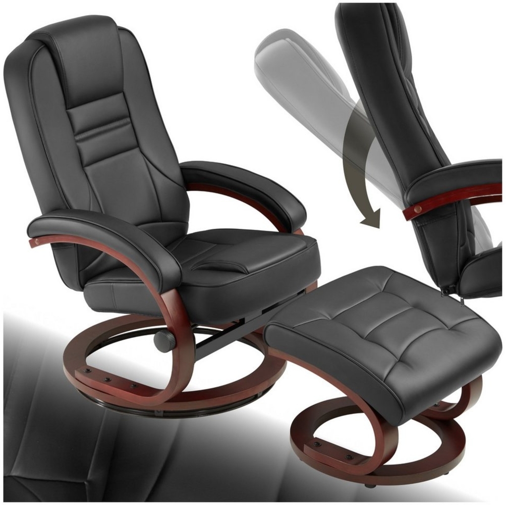 tectake Relaxsessel Fernsehsessel, mit Hocker Bild 1