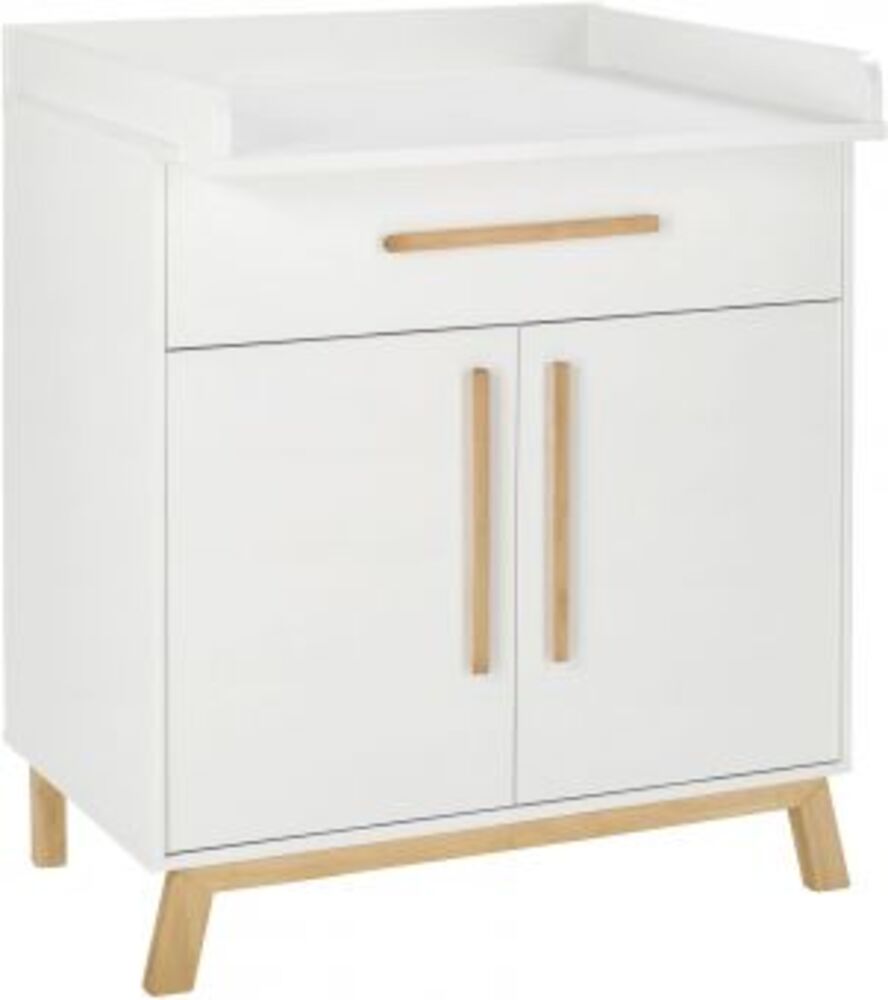 Schardt Wickelkommode Venice - Maße: (HxBxT) 102 x 90 x 53 cm - Farbe: weiß/Buche Bild 1