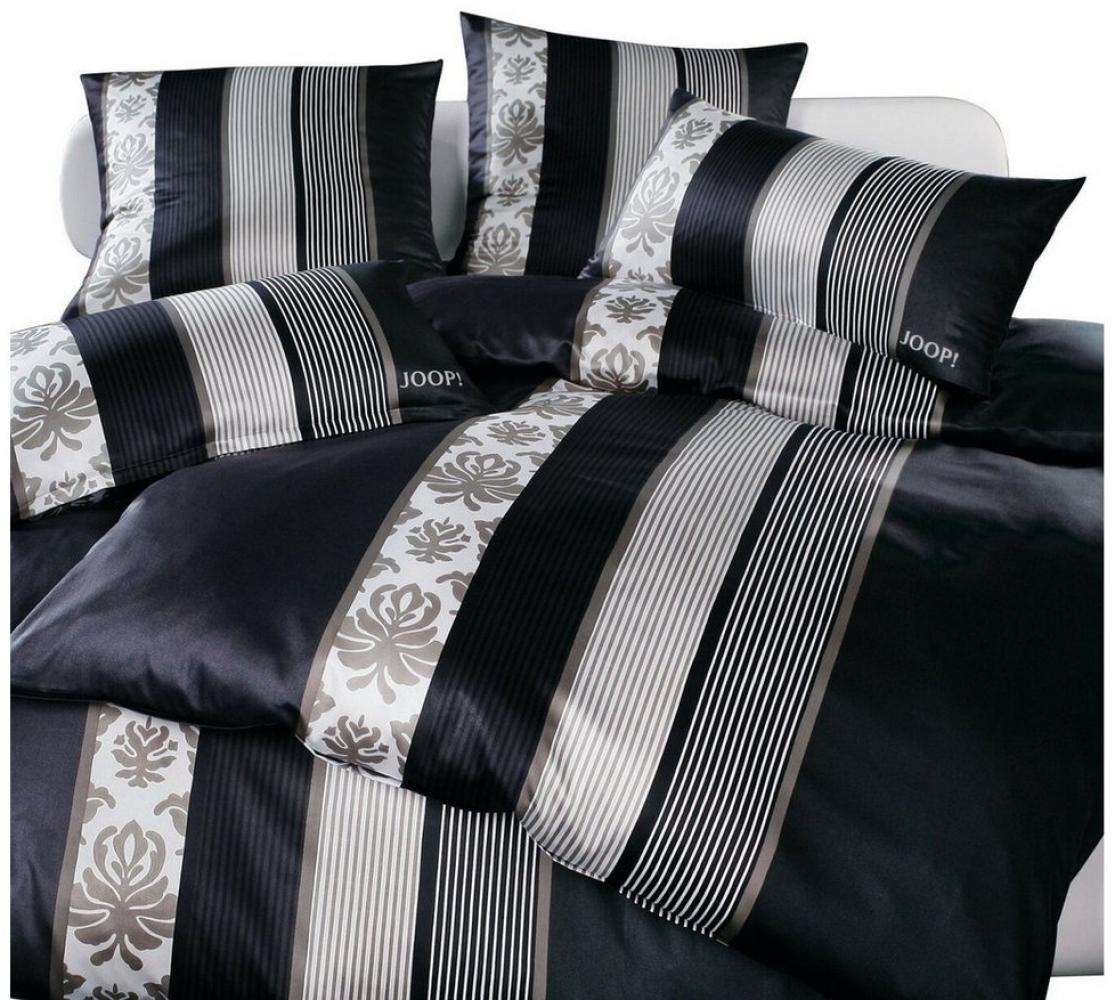 JOOP! Bettwäsche JOOP! Comfort Satin Bettwäsche Ornament Stripes 4022/9 schwarz 135x200, Comfort Satin, 2 teilig, Mit Reißverschluss Bild 1