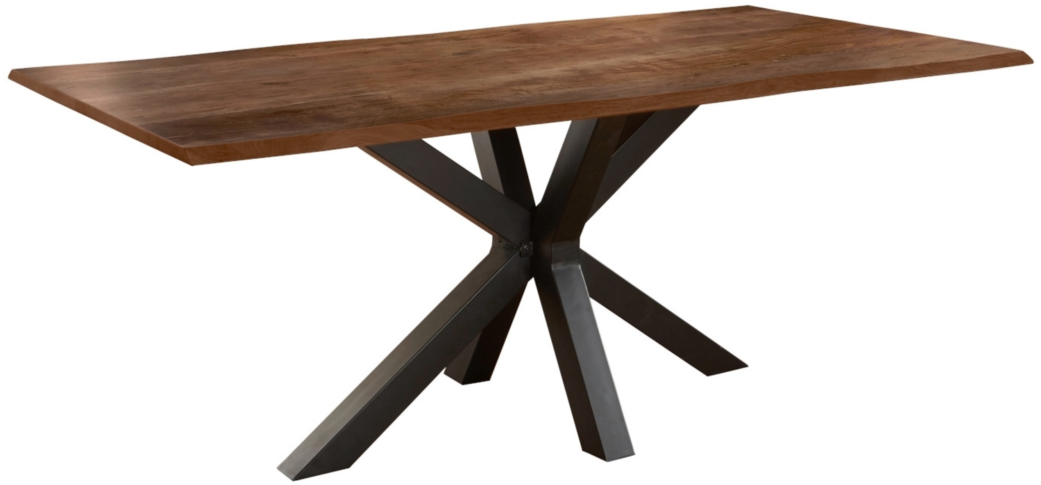Esstisch Baumkante massiv Akazie nussbaum 240 x 100 schwarz FELINA 76394711 Bild 1