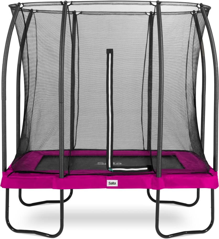 Salta 'Comfort Edition' Trampolin inkl. Sicherheitsnetz, rechteckig, Stahl pink, 249 x 214 x 153 cm Bild 1