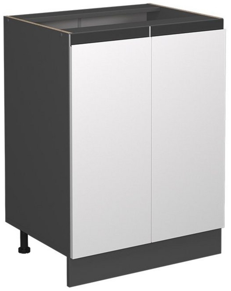 Vicco Unterschrank Küchenschrank Küchenmöbel R-Line J-Shape 60 cm modern (Anthrazit-Weiß) Bild 1