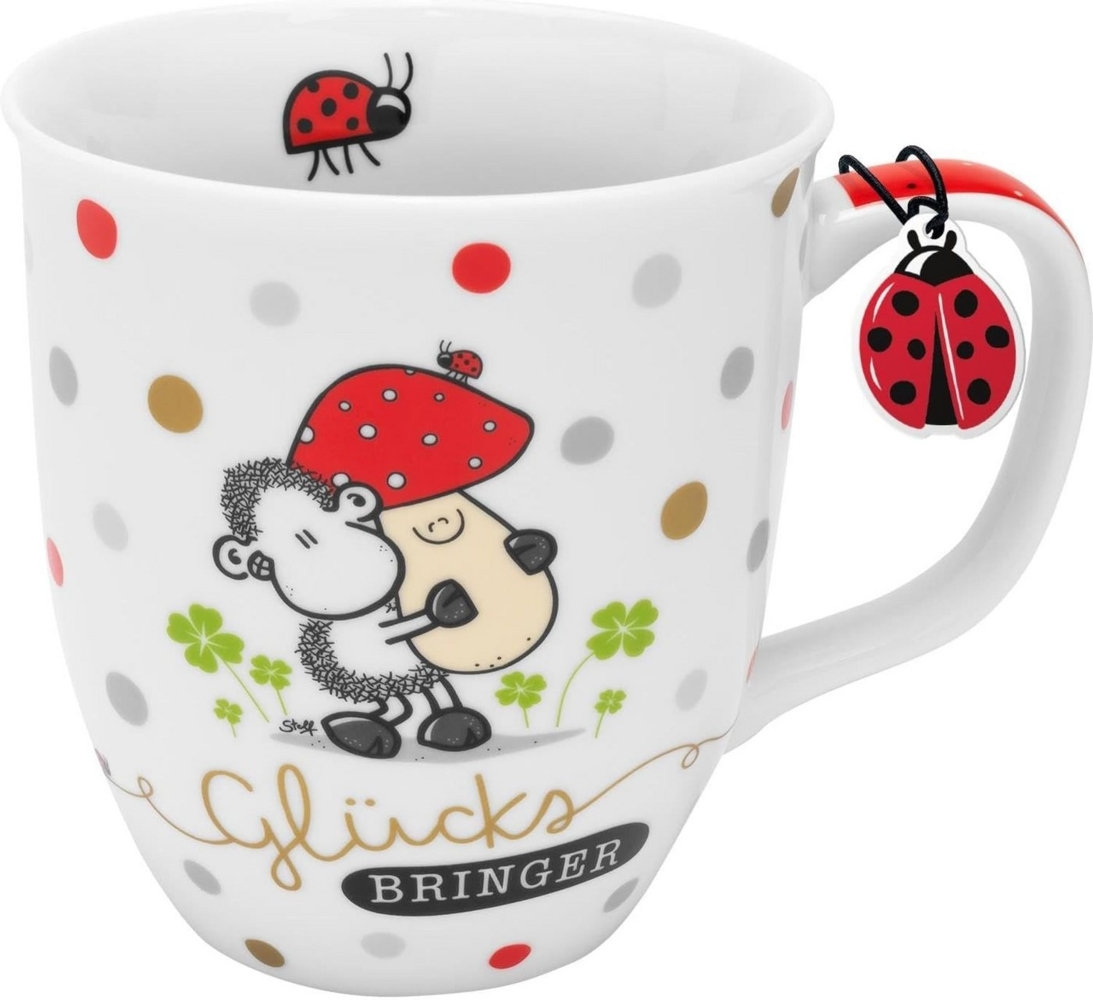 Tasse Kaffeetasse Kaffeebecher Teetasse 40cl Geschenk Sheepworld GLÜCK 70096 Bild 1