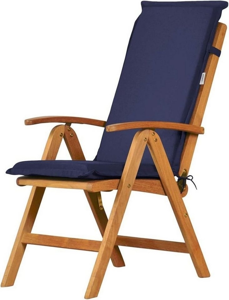 Kai Wiechmann Hochlehnerauflage Gartenstuhl Auflage als Stuhlauflage Hochlehner made in Germany, waschbares und UV-beständiges Garten Stuhlkissen Bild 1