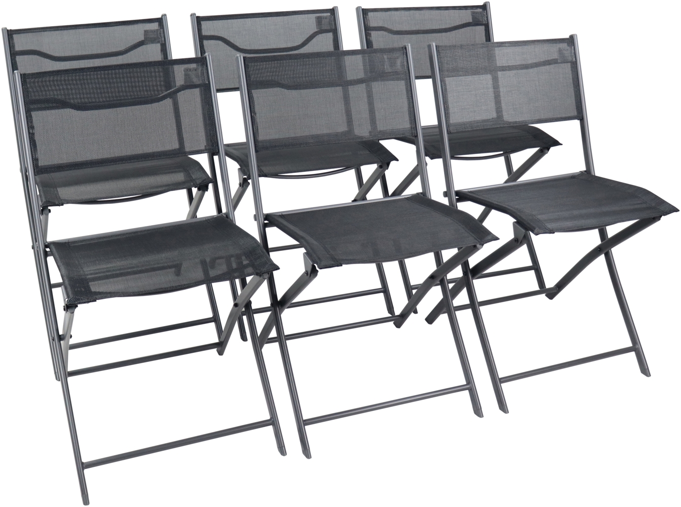 VCM Gartenstuhl Sumila 920266 Schwarz H. 79 x B. 45 x T. 46 cm Bild 1