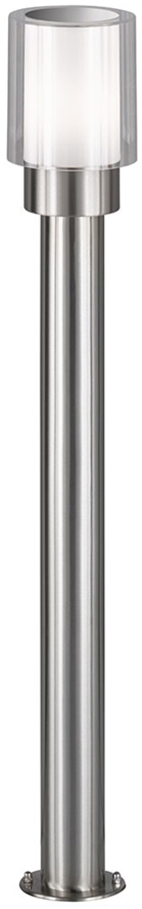 Stehleuchte, Edelstahl, silber, weiß, H 80 cm Bild 1