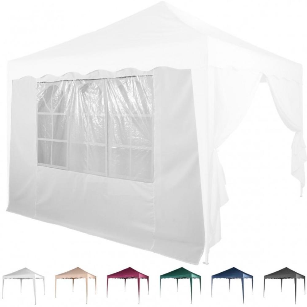 INSTENT® Basic Seitenwand/Seitenteil für Pavillon 3x3m mit Fenster oder Reißverschluss, wasserabweisend und atmungsaktiv, Farbwahl, für Festzelt, Partyzelt Bild 1