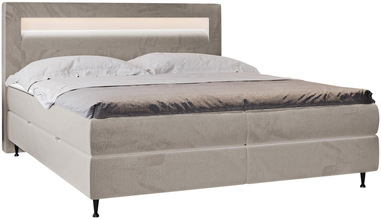  Mirjan24 Boxspringbett 'Ovo', beige, 160 x 200 cm Bild 1