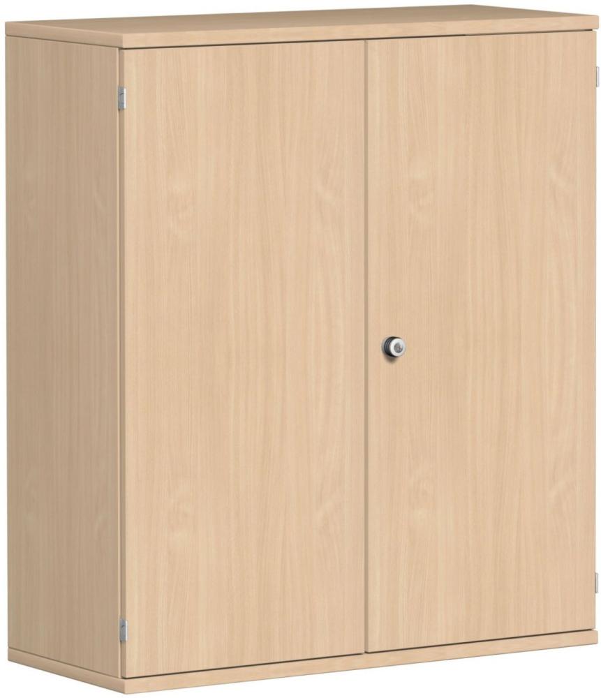 Flügeltürenschrank, 100x42x115cm, Buche Bild 1