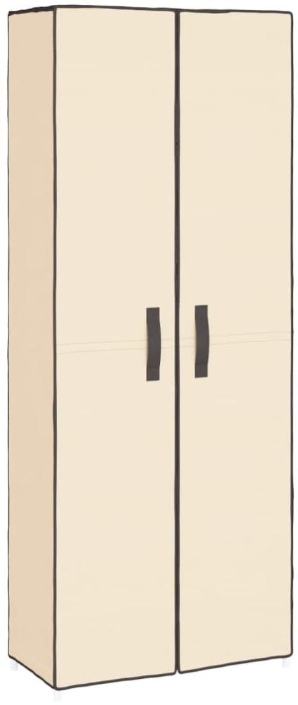 vidaXL Schuhschrank Creme 60x30x166 cm Stoff 337260 Bild 1