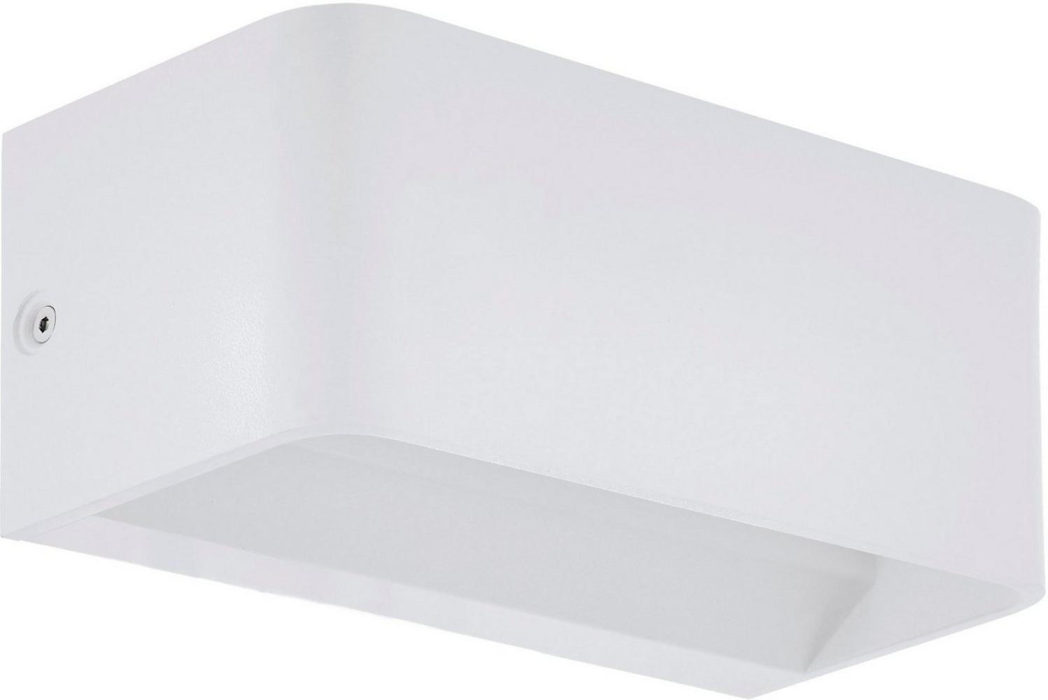 Eglo 98422 LED Wandleuchte SANIA 4 Up & Downlight Alu weiß L:20cm H:8cm T:9cm 10W 3000K Bild 1