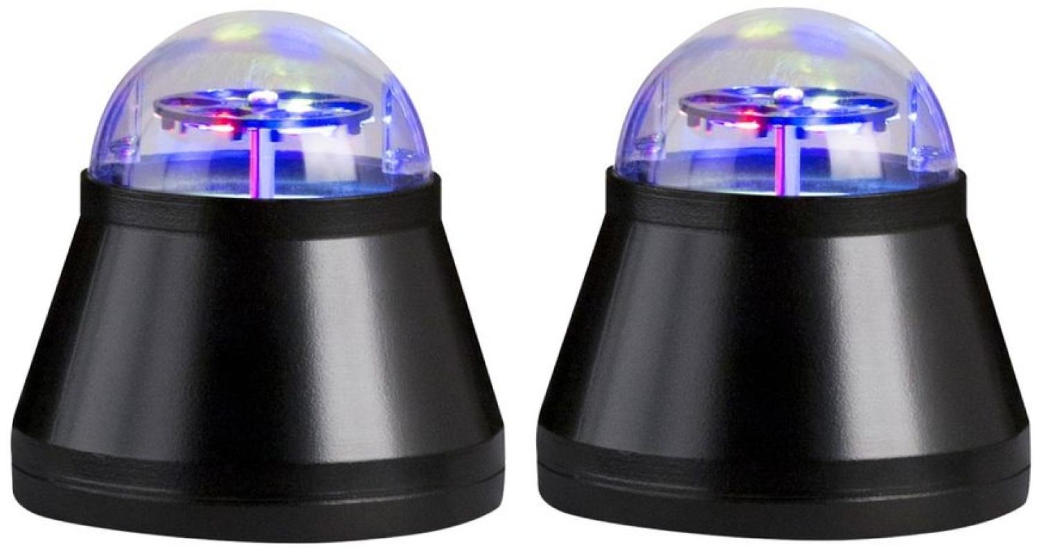 2er Set LED Tischleuchte, Dekolicht, schwarz, bunt, D 10 cm Bild 1