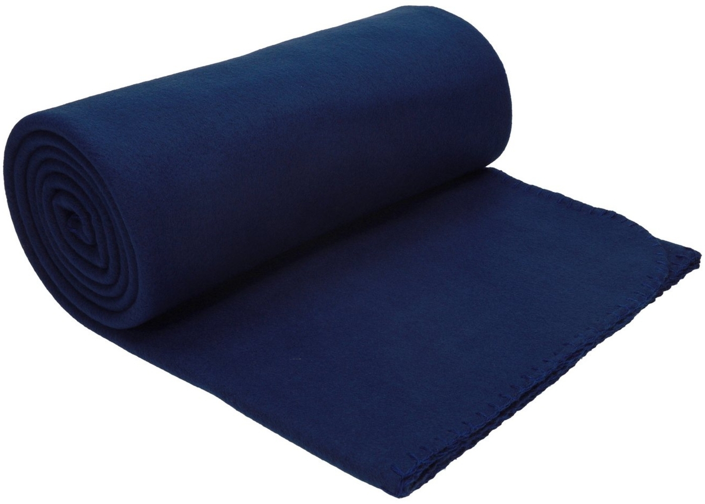 Wohndecke Luxus Fleecedecke Kuscheldecke Größe 130x170 cm Farbe dunkelblau, Betz, 180 g/m² Bild 1