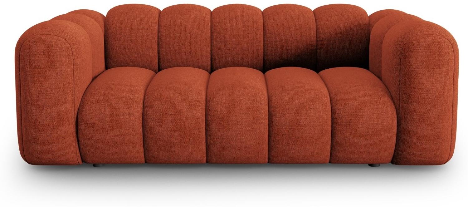 Micadoni Sofa Lupine 2-Sitzer Chenille Terrakotta Bild 1